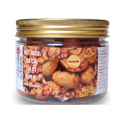 Hạt điều da cá tỏi ớt 150g